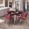 Regency Kahlo Round Table & Chair Sets, 48 W, 48 L, 29 H, Wood, Metal, Plastic Top, Mahogany TPL48RNDMHCM47BY - alternate 6
